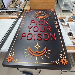 Letrero Personalizado con Base Metálica, Letrero Luminoso de Neón, Base Metálica Resistente, Caja de Luz LED para Decoración de Tiendas, Caja de Luz de Neón - Product Image 2