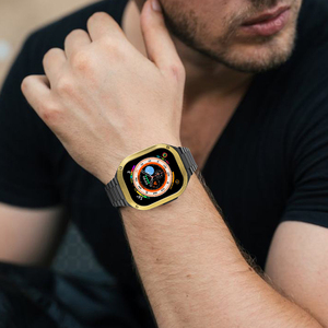 Dây đeo bằng thép không gỉ cho iWatch trường hợp sang trọng cho Apple xem ban nhạc siêu 49mm <span class=keywords><strong>Mod</strong></span> Kit Silicone cao su ban nhạc đồng hồ vòng đeo tay - Product Image 6