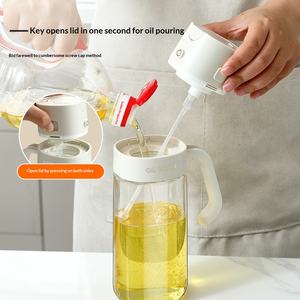 Bouteille pulvérisateur d'huile 2-en-1 double usage 550 ml, design atomiseur pour cuisine, verseur d'huile, distributeur d'huile d'olive - Product Image 4