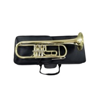SEASOUND OEM High Quality BB Tone Rotary Brass Trompeta JYTR411 Lacquer and Gold Surface Trumpet