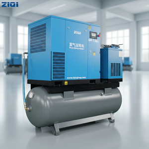 Compressore d'Aria Rotativo Monofase da 10 Hp con Alimentazione Diretta a 380V AC, Nuovo, a Bassa Rumorosità, Utilizzato per Miniere Petrolifere e Gas, Componente Motore con Nucleo di Raffreddamento - Product Image 1
