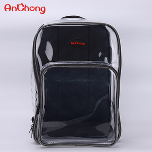 AnChong Transparent Pet <b>Backpack</b> Breathable Portable Carrier for Small Pets <b>Cats</b> Dogs Grey Minimalist Style - Product Image 1