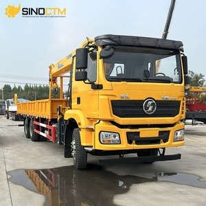 Grue hydraulique montée sur camion Shacman 6x4 à flèche télescopique à bras droit, prix usine, pour projets - Product Image 3