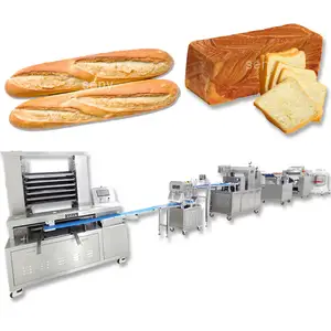 Seny Multi function automatic Loaf Tost Bread Making Line Baguette Bread Production Machine