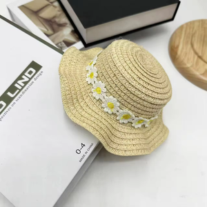 Sombrero para Mascotas, Sombrero de Paja con Encaje para Perros y Gatos Pequeños, Mini Sombrero - Product Image 2