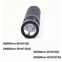Lampe torche infrarouge Manta Ray S9 |   Puce SFH 850nm/940nm |   Lampe de poche de camping en aluminium étanche IP66, batterie rechargeable, faisceau de 0 à 200 m