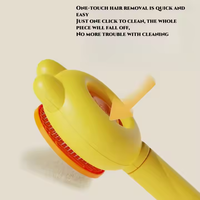 Brosse double face multifonctionnelle écologique en plastique pour enlever les poils d'animaux (chats, chiens, petits animaux) et nettoyer les tapis
