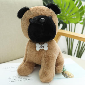 Venta al por mayor Kawaii PP algodón relleno <span class=keywords><strong>pequeño</strong></span> suave peluche perro juguetes Animal relleno Pug Bulldog <span class=keywords><strong>Schnauzer</strong></span> Husky - Product Image 6