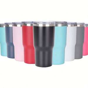Vaso Térmico de Acero Inoxidable de 30 oz, Taza de Viaje Aislada al Vacío con Tapa y Pajita para Oficina, Auto, Hogar y Exteriores - Product Image 1