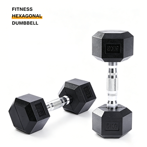 2.5-30KG Cast Iron Encased Hex <b>Dumbbell</b> Weight Set Durable Comfortable Noise-Reducing Cast Iron for Fitness Exercises - Product Image 2