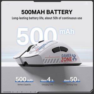 ONIKUMA DM01 Mini Triple Mode LED Backlit Gaming <b>Mouse</b> DIY Sticker Wireless/<b>Wired</b> Adjustable DPI Lightweight Optical <b>Mouse</b> - Product Image 4