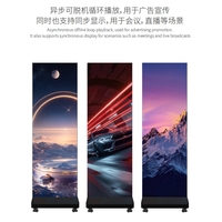 Pixel personnalisé P1.25 affiche LED mobile à haute luminosité alimentée par batterie affichage LED de signalisation numérique double face pliable