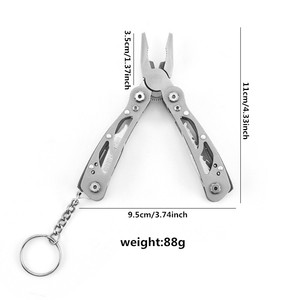 Pequeños alicates multiherramienta Mini alicates portátiles de bolsillo con cuchillo EDC Gadgets para exteriores - Product Image 3