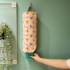 wall mount grocery bag dispenser plastic holder kitchen garbage bag household bag organizer