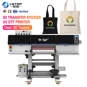 Letop เครื่อง3D เครื่องพิมพ์ฉลากอิงค์เจ็ทแบบม้วนเป็นม้วนโลโก้เครื่องพิมพ์ยูวีแบบพล็อตเตอร์ DTF - Product Image 1