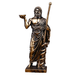 Atlas Statue Mythologie Grecque Titan Resine Peinte Main Sculpture Deco Globe Art Maison Bar Bureau Collection - Product Image 6