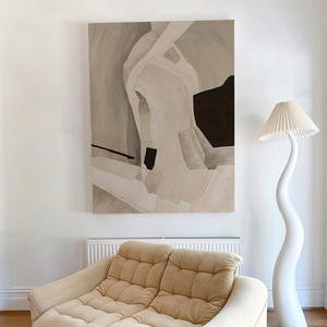 Hand Painted Oil Painting Abstract Art Wall Decor For Living Room Hotel Model Room Minimalist Style No <b>Frame</b> - Product Image 4