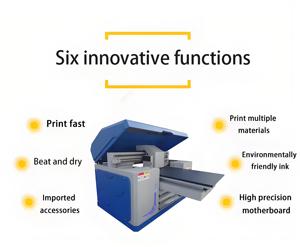 Eizoulyn 3560 Tumbler Cloth Leather Inkjet Printing Machine All in One Small Format A3 A4 Flatbed White Varnish Uv Ink <strong>Printer</strong> - Product Image 2