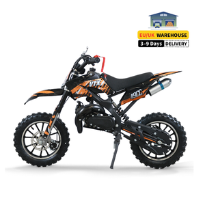 Vente flash Moto tout-terrain miniature 49cc 2 temps haute puissance à essence <span class=keywords><strong>Motocross</strong></span> Pit Bike pour enfants de 12 ans - Product Image 1