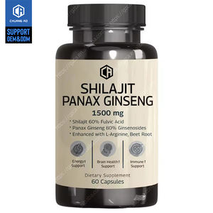 Shilajit แคปซูลสารสกัดจาก Shilajit สำหรับการสนับสนุนภูมิคุ้มกันของสมองอาหารเสริมกรดฟูลวิค - Product Image 1