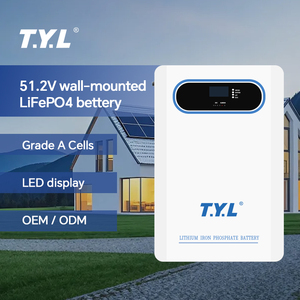 T.Y.L. Batería de Almacenamiento de Energía para el Hogar de 10 kWh y 51.2 V, Batería de Pared LiFePO4 - Product Image 1