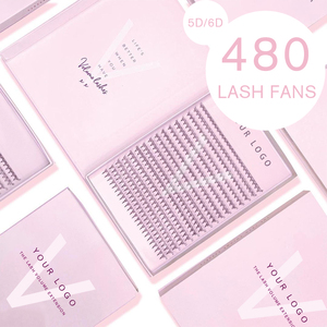 Best Seller Song Lashes Professional Pre-Fanned 2D 5D <span class=keywords><strong>8D</strong></span> 10D Ventiladores de pestañas Base delgada Ventiladores de volumen prefabricados - Product Image 3