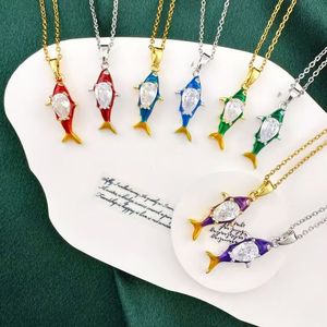 Collar con Colgante de Estrella de Mar y <span class=keywords><strong>Luna</strong></span>, Cristal Rosa y Azul, Collar con Colgante de <span class=keywords><strong>la</strong></span> Serie Océano Romántico para Mujer, Joyerí<span class=keywords><strong>a</strong></span> Personalizada - Product Image 5