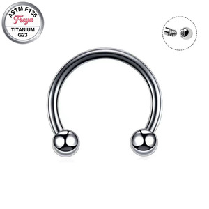 <span class=keywords><strong>Piercing</strong></span> Freya G23 de Titanio para Nariz, Septum, Oreja, Ceja, Labio, Hélix, <span class=keywords><strong>Tragus</strong></span>, Aros de 14G y 16G, Joyería para Piercings - Product Image 3