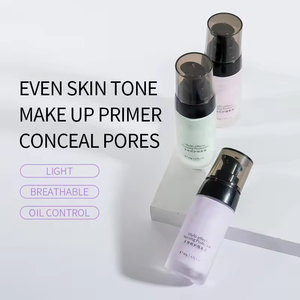 Venta al por mayor 40G Control de aceite de tres colores Imprimación duradera Hidratante Aislamiento Base Cuidado Crema de aislamiento Maquillaje facial simple - Product Image 5