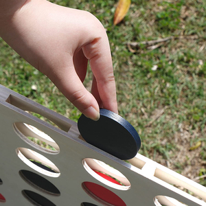 2 FT WOODEN GIANT 4 in a ROW BOARD GAME <strong>LINE</strong> up 4 SET for KIDS and ADULTS OUTDOOR - Product Image 5