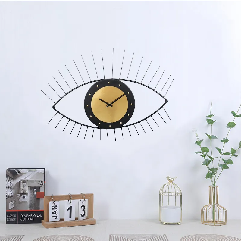 customized 3d metal modern large farmhouse antique luxury fancy craft home decor nordic big oversized wall clock 12 inch