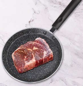 Poêles à crêpes en alliage d'aluminium antiadhésives en marbre, cuisinière à <span class=keywords><strong>induction</strong></span>, poêle à frire ménagère, poignée en bakélite, capacité de 3 à 4 L - Product Image 1