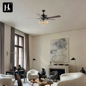 Nordic style <b>remote</b> <b>control</b> decoration home restaurant crystal <b>ceiling</b> <b>fan</b> <b>with</b> lamp - Product Image 6