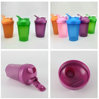 Gobelet shaker protéiné personnalisé en PP sans BPA, écologique, réutilisable, de qualité alimentaire, pour fitness, gym, camping, fabrication OEM