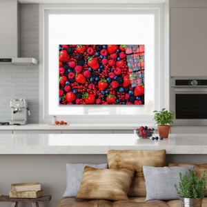 Tableau imprimé sur toile : Décoration de cuisine moderne avec motif de fruits, ART EN VERRE TÉRMÉRISÉ - Product Image 3