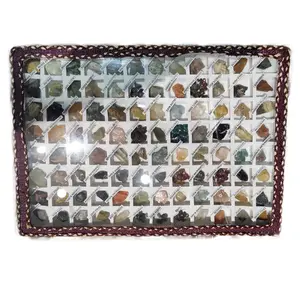 wholesale Natural rock crystal rough crystal mineral quartz specimen boxes fossil sample specimen