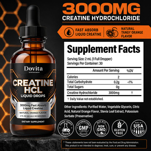 Solución Integral OEM: Gotas de Creatina HCL con BCAA y L-Glutamina de Alta Pureza para el Desarrollo Muscular y Aumento de Resistencia, Suministro a Granel, Saludable - Product Image 2