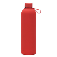 Bouteille d'eau en acier inoxydable isolée sous vide sans BPA, bouteille en métal isolée pour boissons chaudes et froides