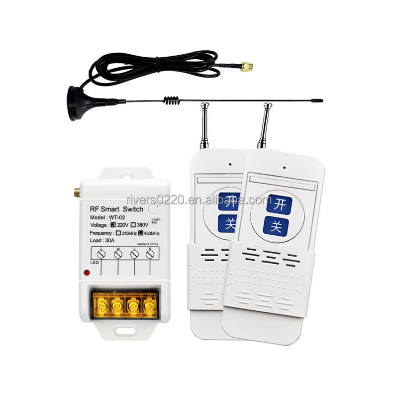 WT-02 433MHz DC 12–48V Wireless Remote Control Switch