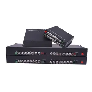 960P 1.3MP 2-32CH HD CVI TVI AHD BNC Video Coaxial To Fiber Optical Converter Transceiver With RS485