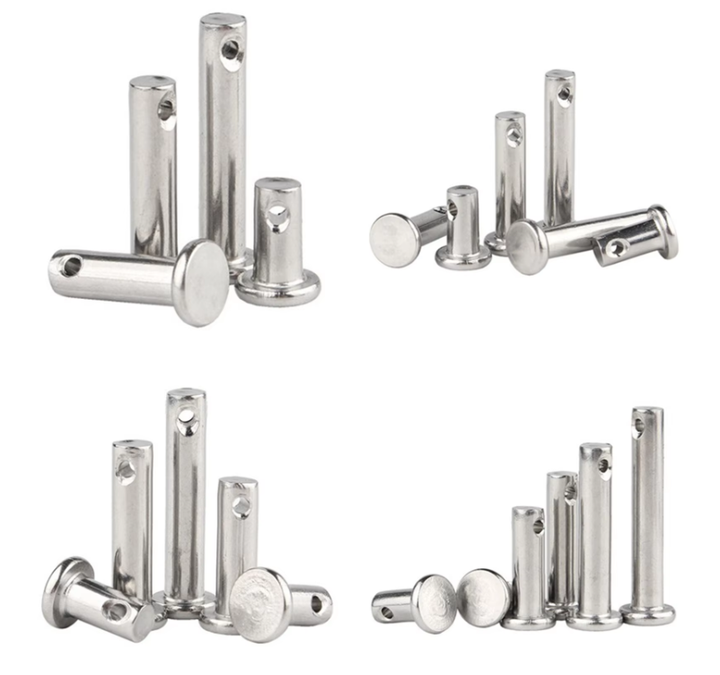 M6 Stainless Steel Detent Flat Head Crooved Thick Pin Zinc Alloy ...