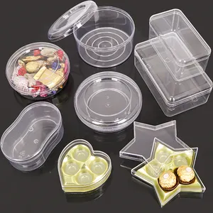 SUNSHING Acrylic Clear Candy biscuit plastic container Packaging chocolate Box sweet Boxes For ferrero rocher style box Case