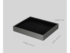 ODM Fancy Modern Jewelry Display Tray Velvet Stackable Jewelry Trays Custom Grey Jewelry Display Set - Product Image 2