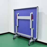 Table de tennis de table professionnelle pliable et mobile de 25 mm pour l'entraînement