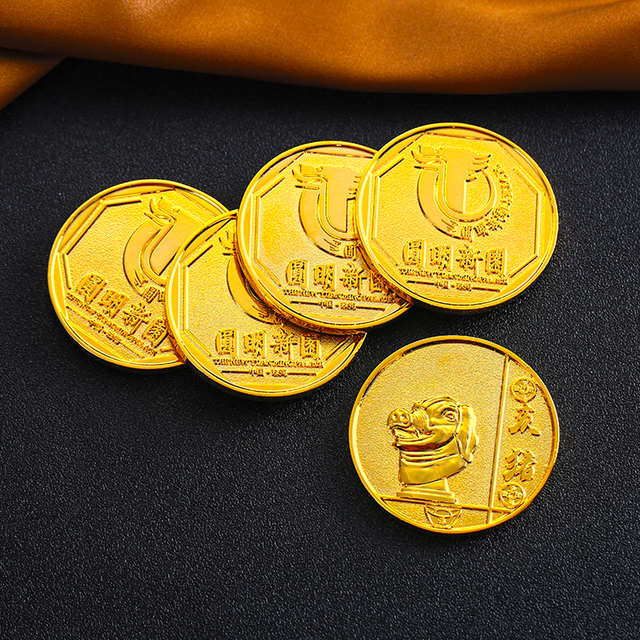 Custom Design Own Zinc Alloy 3d Metal Game Coin Shiny Gold Bronze Silver Coins Embossed Logo Figure Metal Crafts Coin