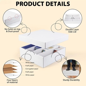 Caja de Almacenamiento de Cartas Coleccionables de Gran Capacidad, Estuche de Cartón para Coleccionistas con Bandeja de Separación - Product Image 3