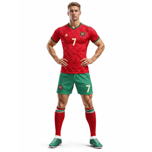 Maillot de l'équipe nationale de <span class=keywords><strong>football</strong></span> thaïlandaise 2026 de haute qualité pour hommes, 100 % polyester, éditions joueur et fan, shorts de <span class=keywords><strong>football</strong></span> personnalisés pour adultes - Product Image 2