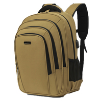 Mochila T601 de Lona de 18.8 Pulgadas con Carga USB, para Viajes, Estudiantes, Uso Diario, para Laptop, con Múltiples Compartimentos, para Negocios
