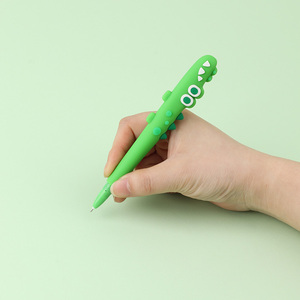 ความวิตกกังวลน่ารักจระเข้เจลปากกาซิลิโคนเด็กนักเรียนสำนักงานปากกา - Product Image 2