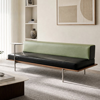 Tabouret et ottoman de luxe pour la maison, banc en cuir moderne italien pour salon, chaise de chambre à coucher de taille Queen